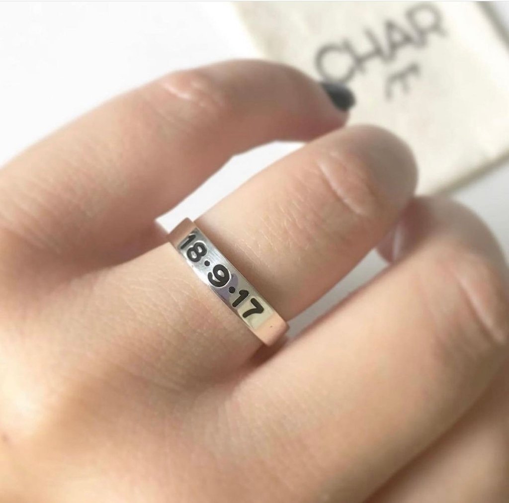 Anillo Cinta Grabado - Image 5