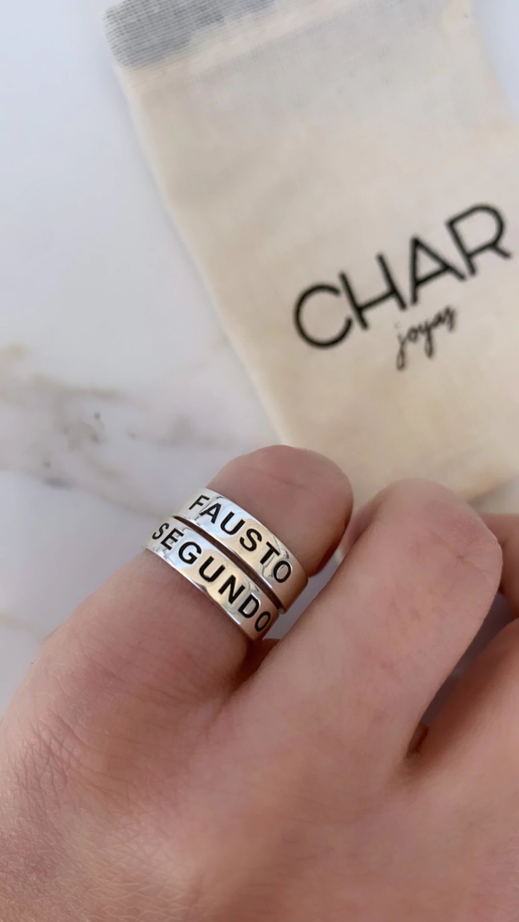 Anillo Cinta Grabado - Image 3