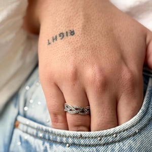Anillo Trenzado Tipo Pand