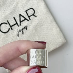 Anillo Tubo Grabado